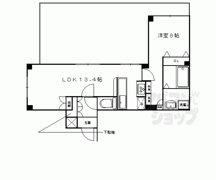 【コンフォール円町】間取