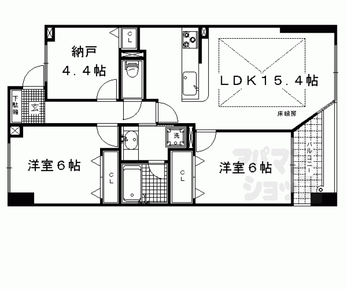 【サーパス一条】間取