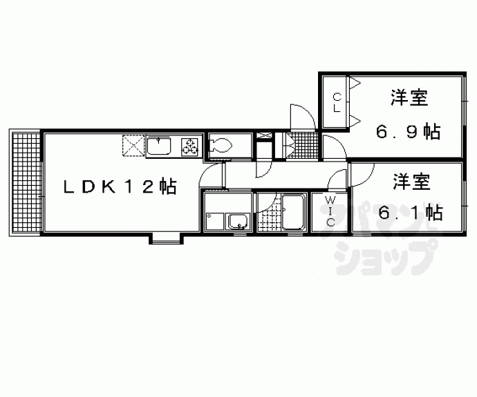 【ブローニュ府庁前】間取