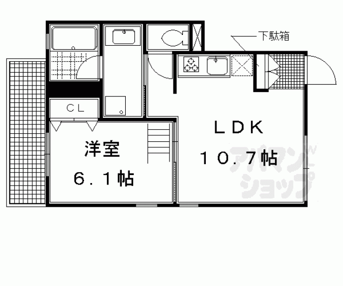 【ブローニュ府庁前】間取