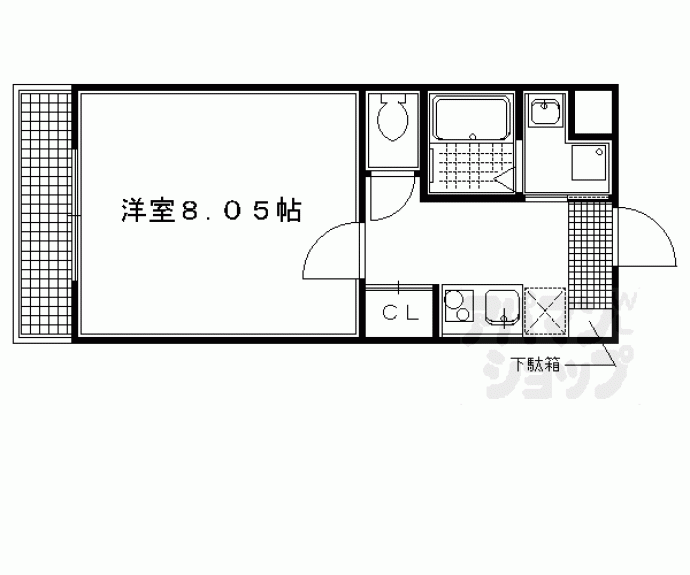 【ロックリバー烏丸】間取