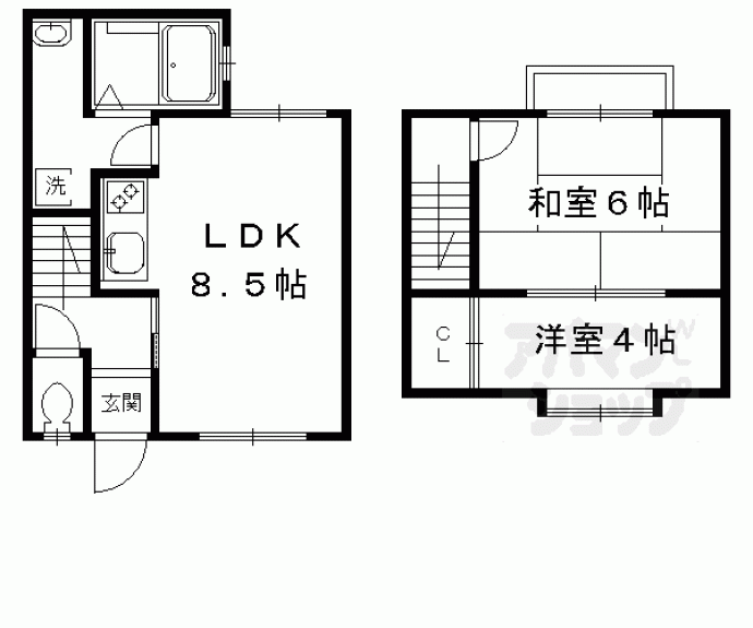 【鏡石町貸家１１】間取