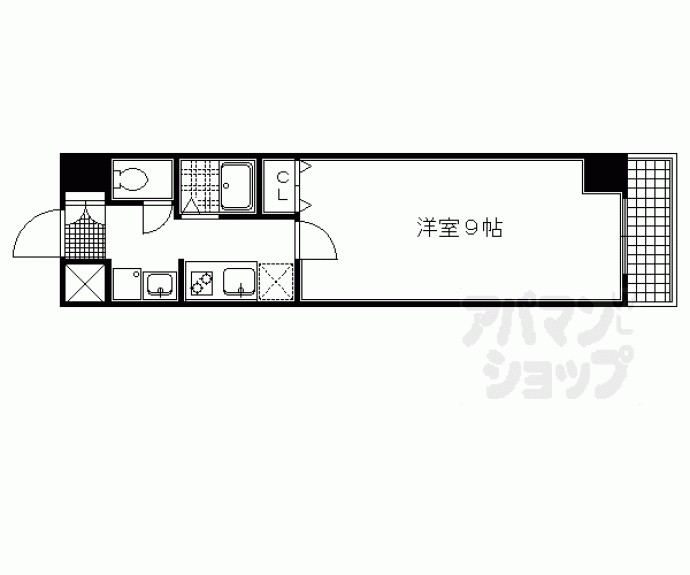 【アスヴェル京都東堀川】間取