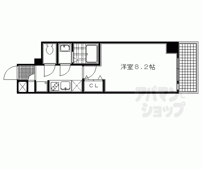 【アスヴェル京都東堀川】間取