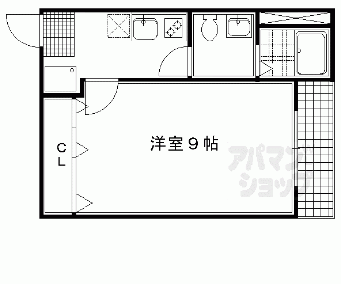 【フラッティ堀川下立売】間取