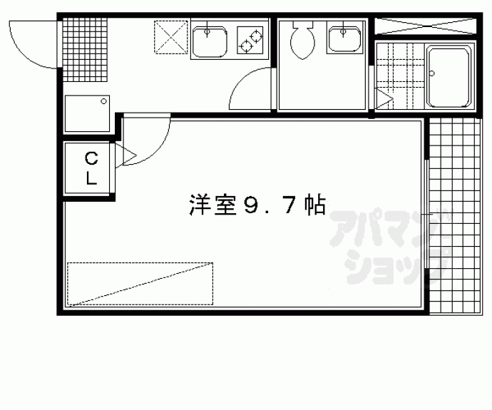 【フラッティ堀川下立売】間取