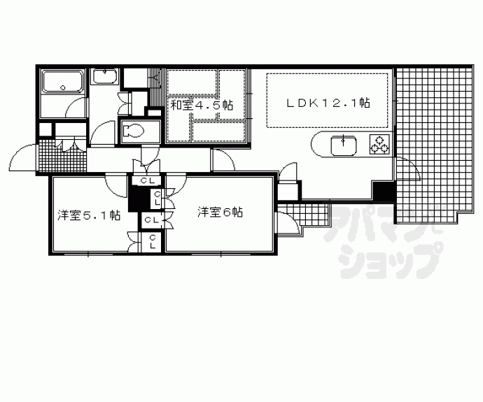 【アバンエスパス智恵光院】間取