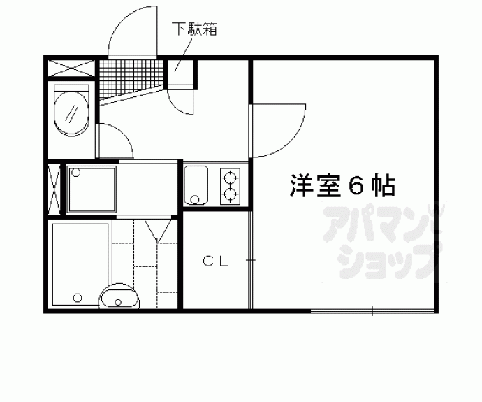 【レオパレス西陣】間取