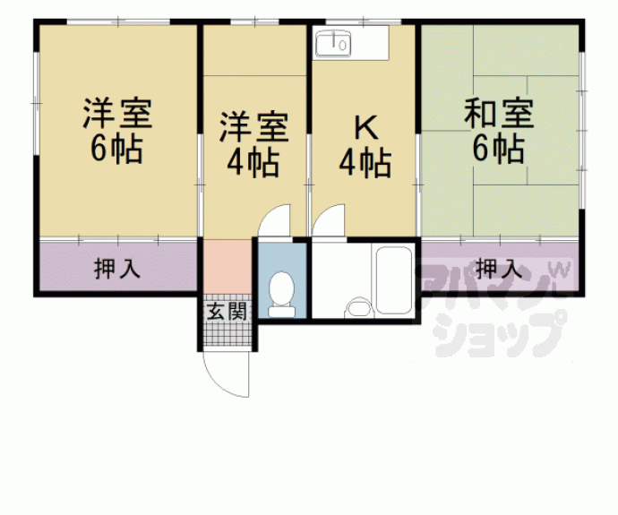 【丸忠マンション（下白梅）】間取