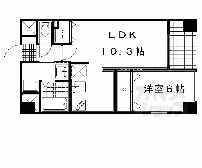 【ヴェルディア今出川】間取