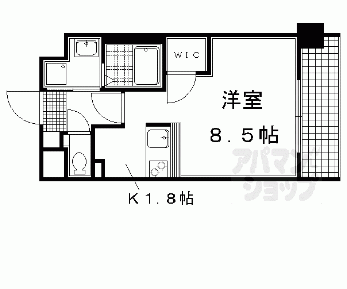 【ヴェルディア今出川】間取