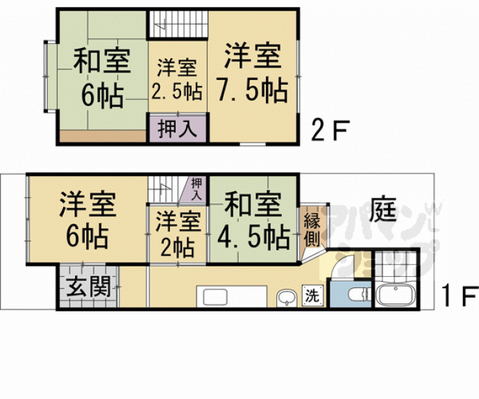 【北町貸家】間取