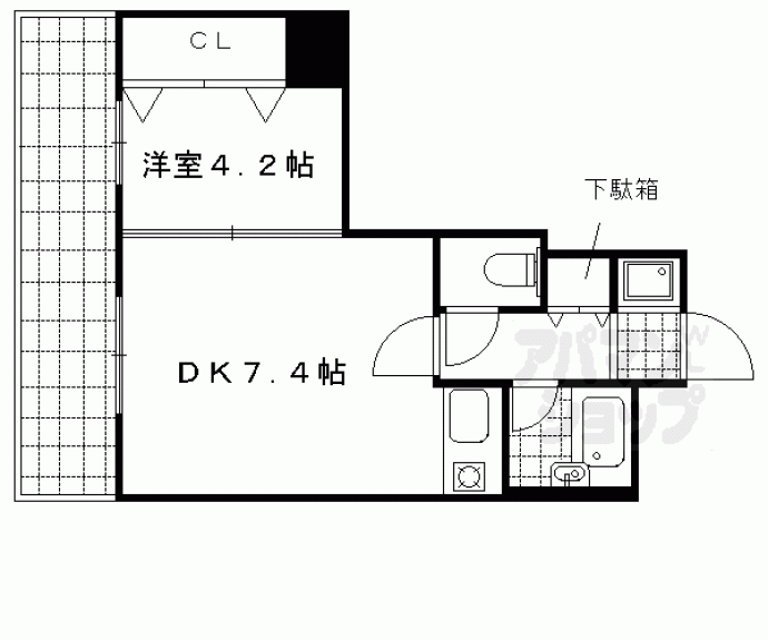 【カーメル北野】間取