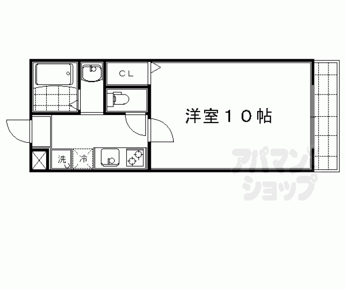 【京洛マンション】間取