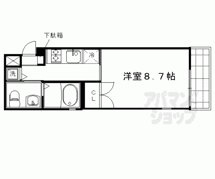 【アクアプレイス京都西陣】間取