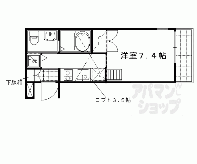 【アクアプレイス京都西陣】間取