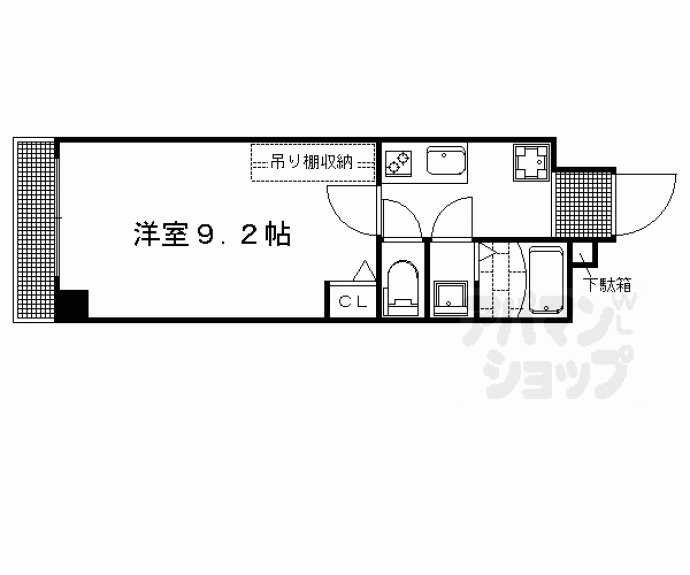 【フラッティ千本今出川】間取