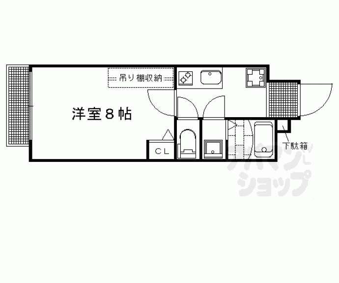 【フラッティ千本今出川】間取