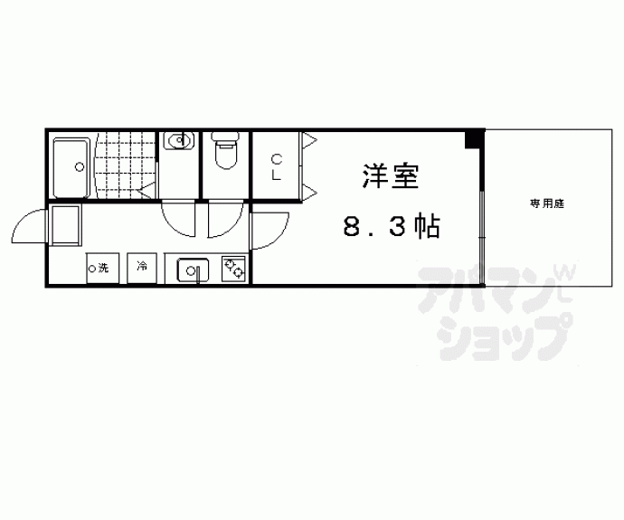 【フラッティ今小路】間取