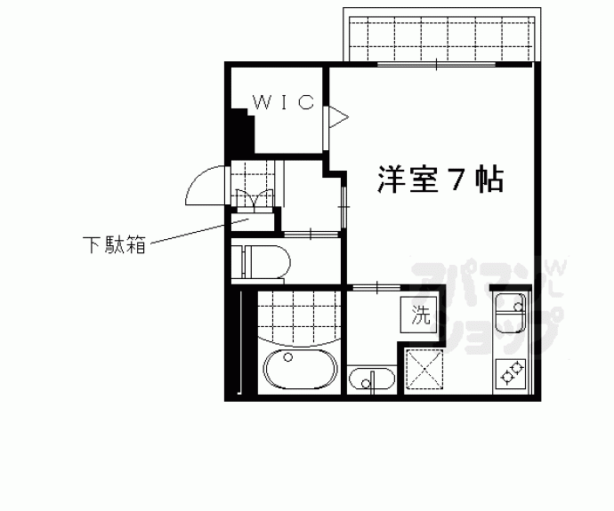 【エスポワール丸太町】間取