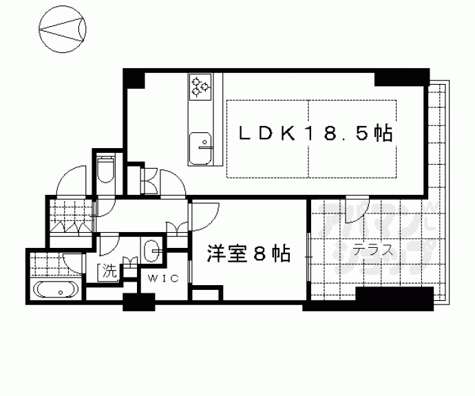 【ザ・パークハウス御所西】間取