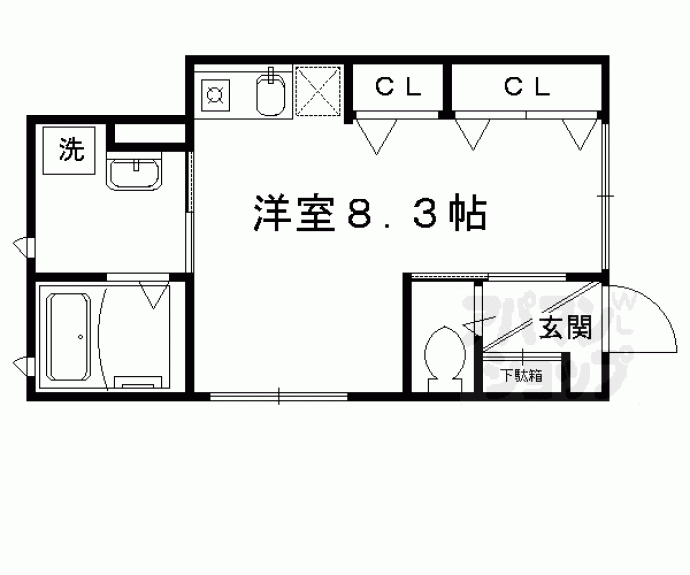 【エルメゾン京都堀川紫明】間取