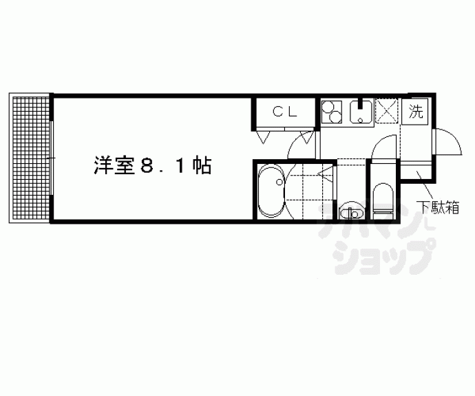 【ＫＣＣフラット鞍馬口】間取