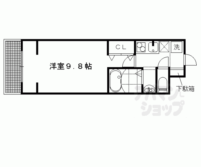 【ＫＣＣフラット鞍馬口】間取