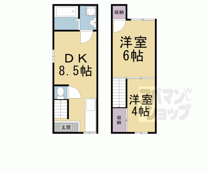 【畠山町貸家１９２－１７】間取