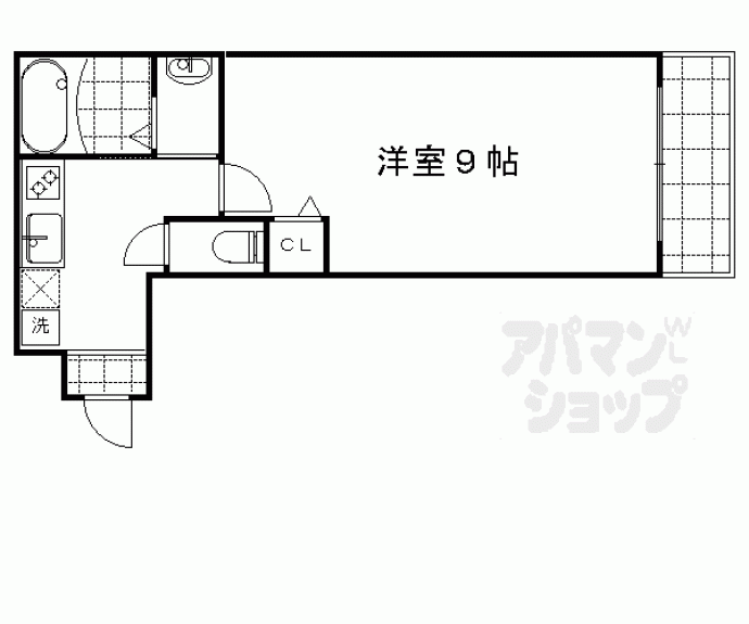 【ＳＡＭＳＱＵＡＲ西陣】間取