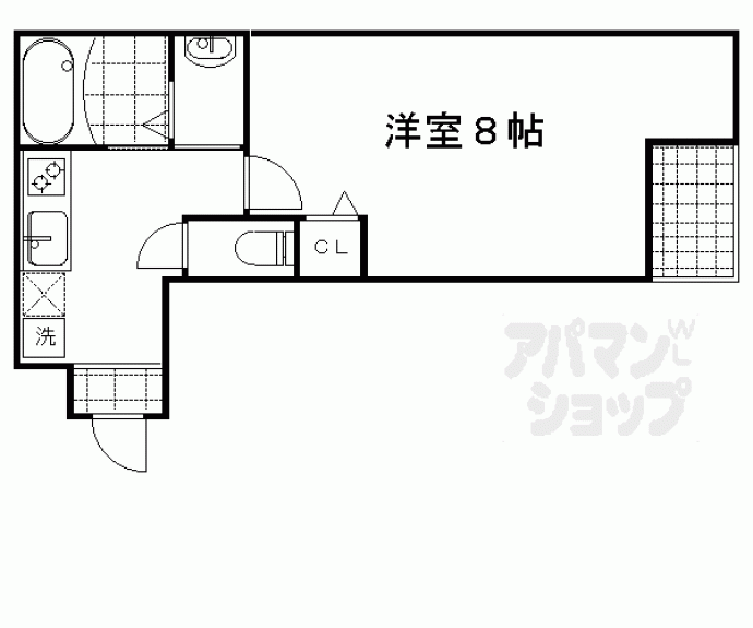 【ＳＡＭＳＱＵＡＲ西陣】間取