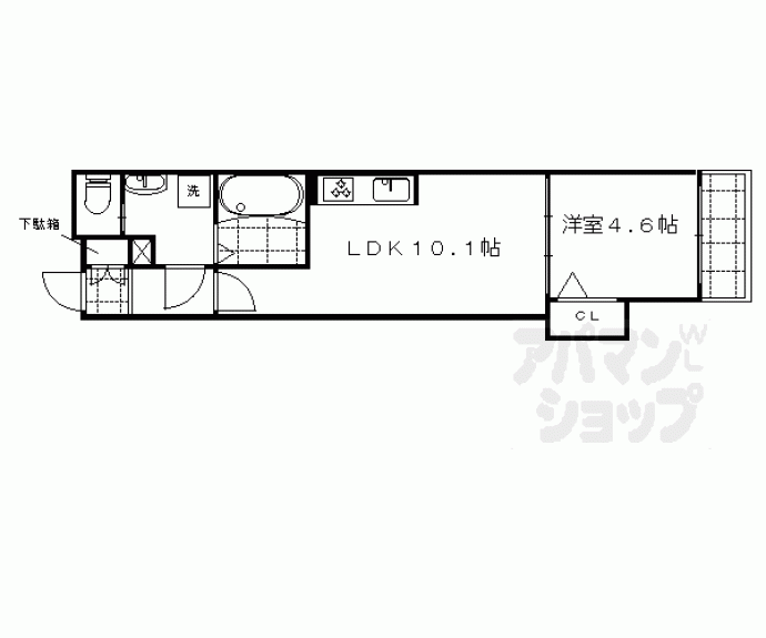 【ＪＭメゾン御所西】間取