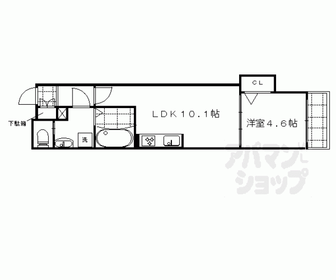 【ＪＭメゾン御所西】間取