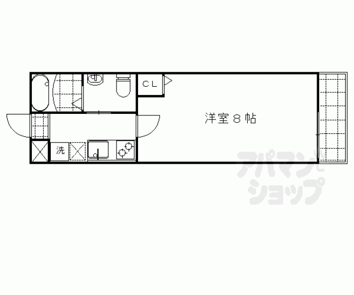 【サントス千本今出川】間取