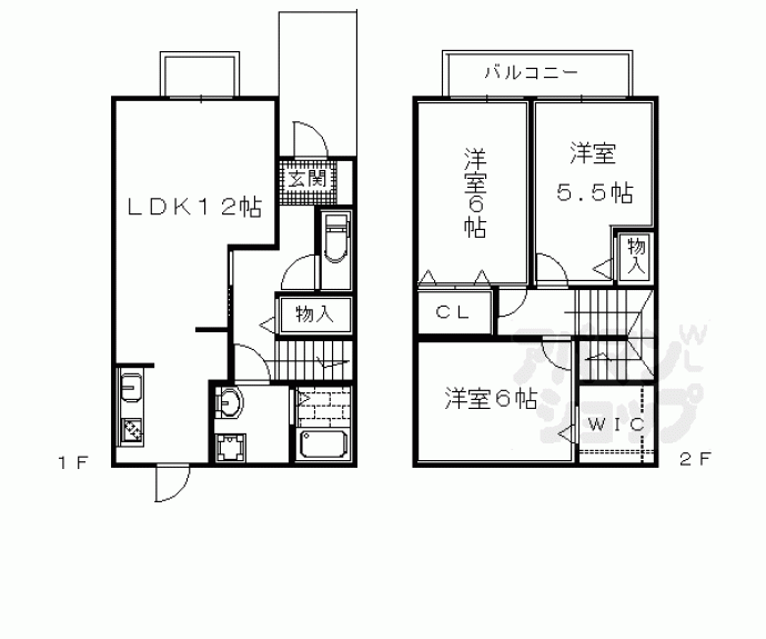 【プランドール葉室Ｂ棟】間取