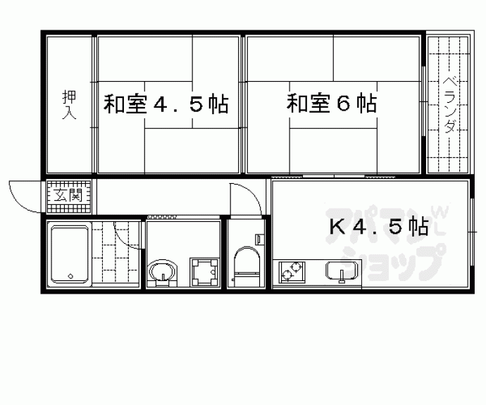 【六角シティハイツ】間取