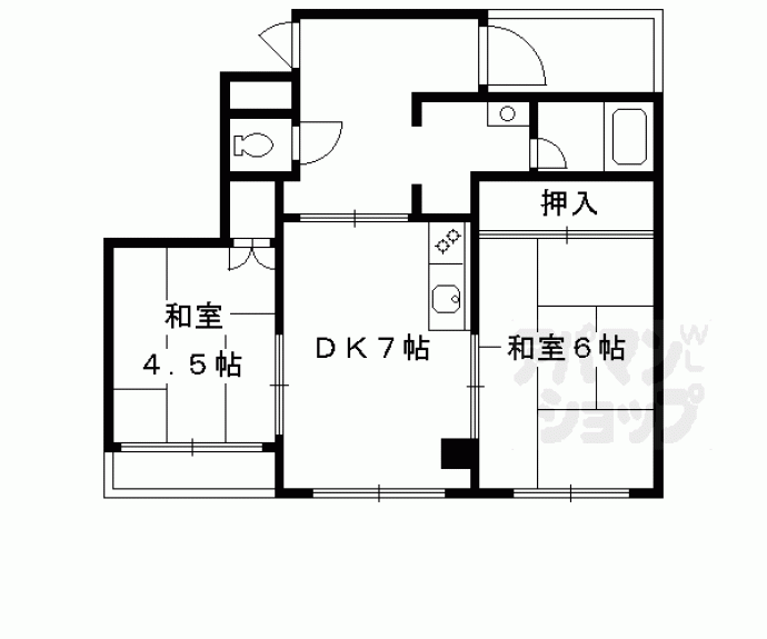 【六角シティハイツ】間取