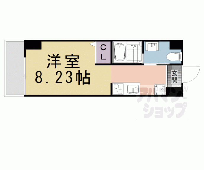 【プランドール西院】間取