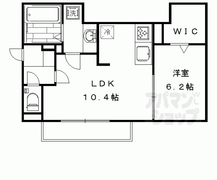 【アイ・シャルム鹿王】間取