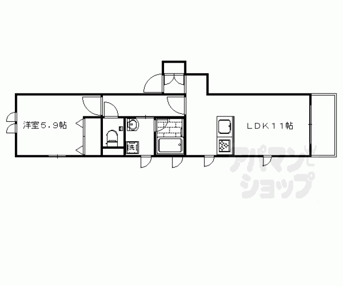 【シャーメゾンファースト花園】間取