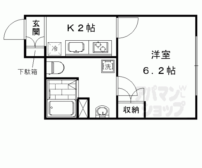 【グレースアレイ西院】間取