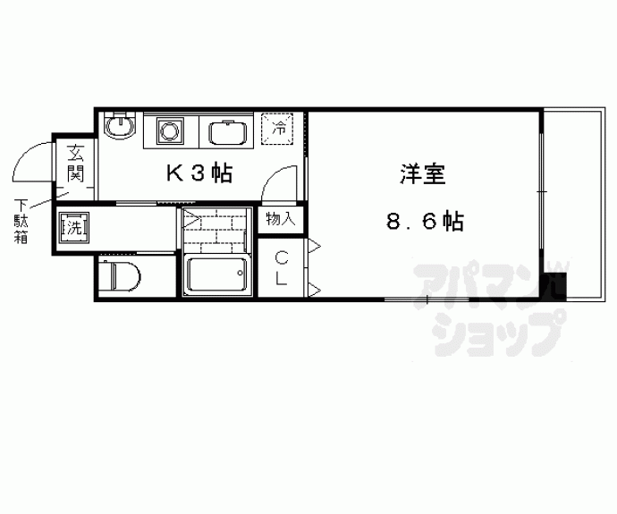 【５Ｓ京都五条】間取