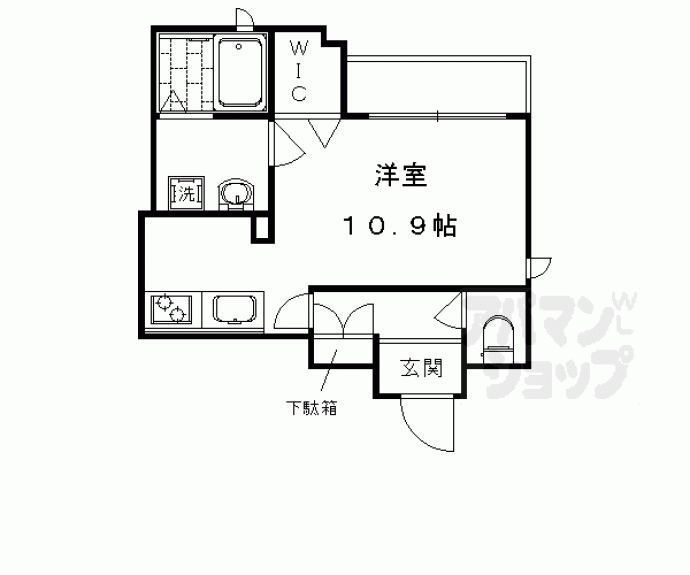 【サンライズ西ノ京】間取