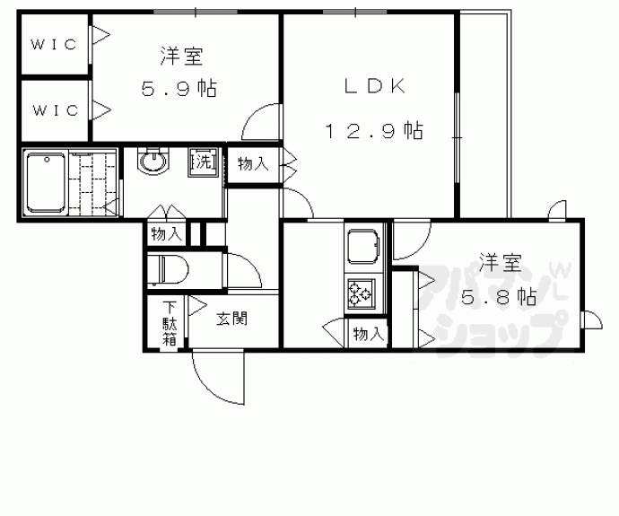 【ラウレア　パーク】間取