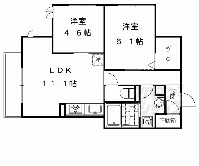 【グレイス嵯峨】間取