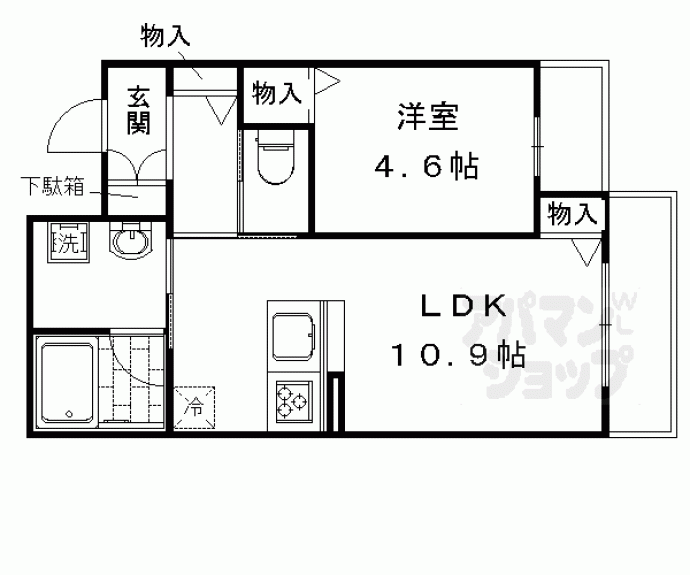 【イストワール御池】間取