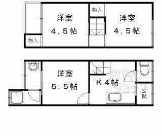 【太秦桂ヶ原貸家】