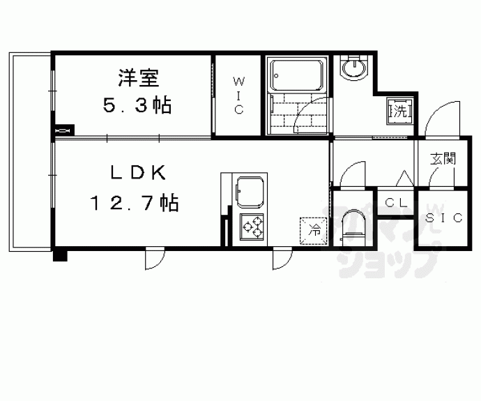 【ＳＫＹ　ＭＡＩＳＯＮ　京都西院】間取