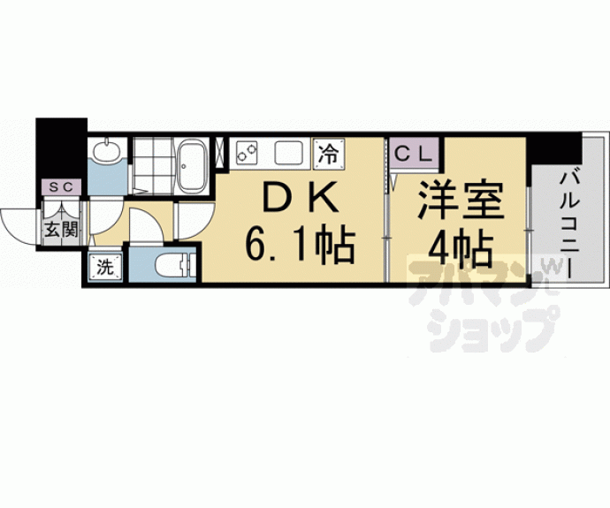 【アスヴェル京都太秦】間取