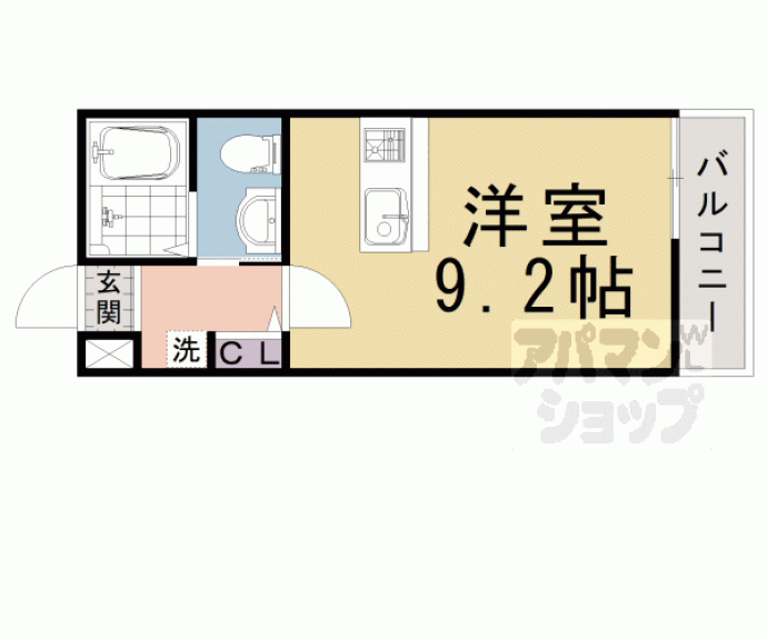 【ＫＹＯＴＯ　ＨＯＵＳＥ西京極】間取